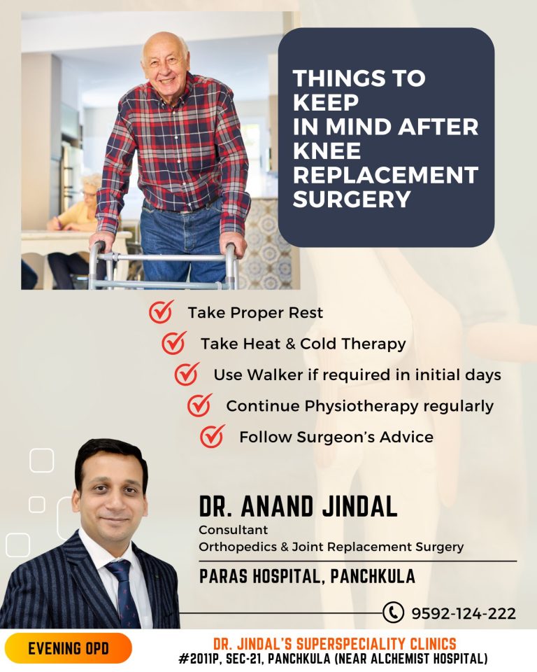 knee replacement surgery in panchkula dr anand jindal paras hospital